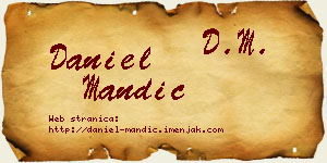 Daniel Mandić vizit kartica